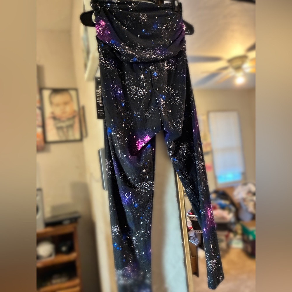 Galaxy Print maternity Leggings